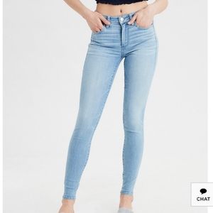 American eagle skinny light wash jeans 8L